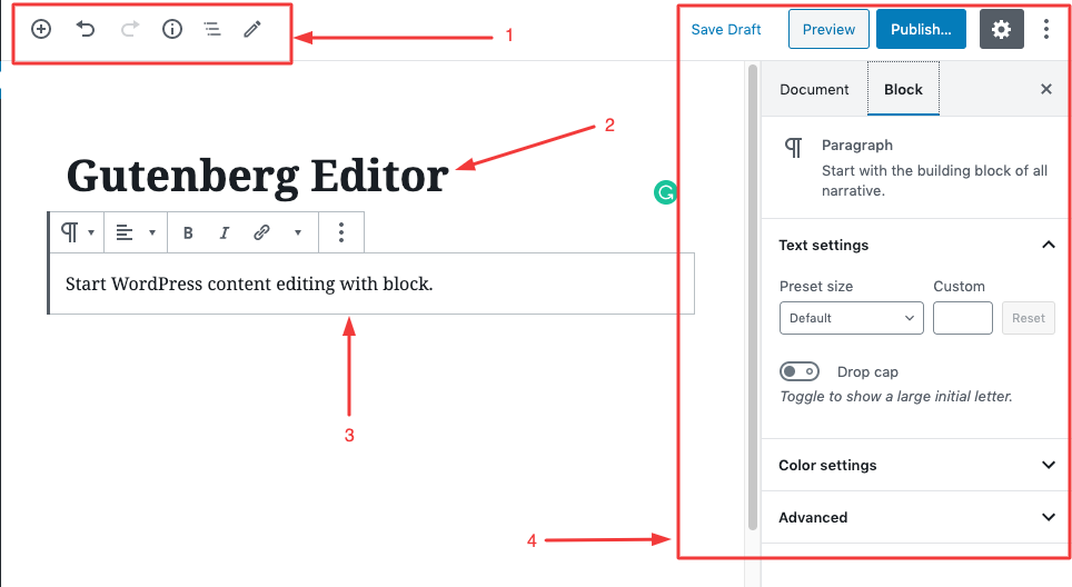 wordpress gutenberg editor