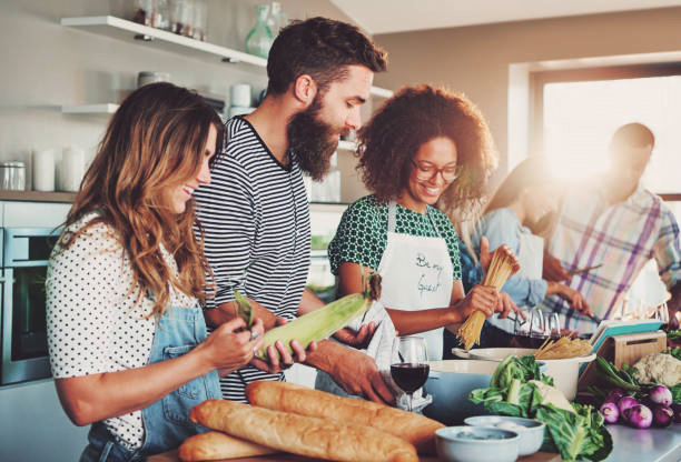 Friends Cooking Together Cherishing Friendship: The Beauty of True Bonds