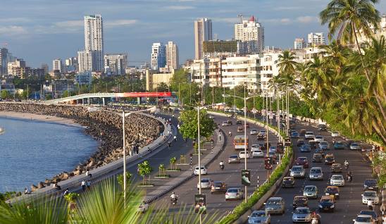 Nariman point top view in a busy day