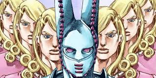 Funny Valentine and his Stand, Dirty Deeds Done Dirt Cheap, from Steel Ball Run in JoJo's Bizarre Adventure.